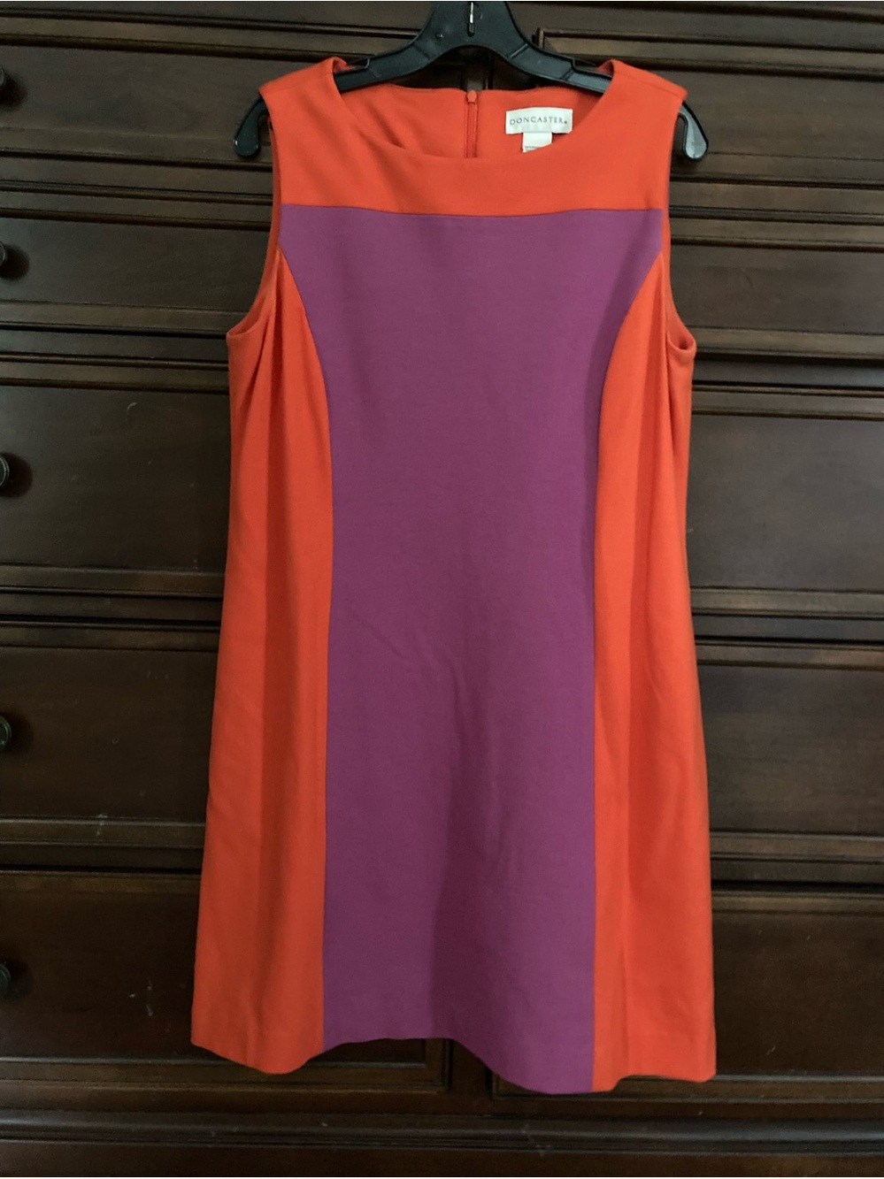 Classic Doncaster Color block Sleeveless Shift Dress Size 12